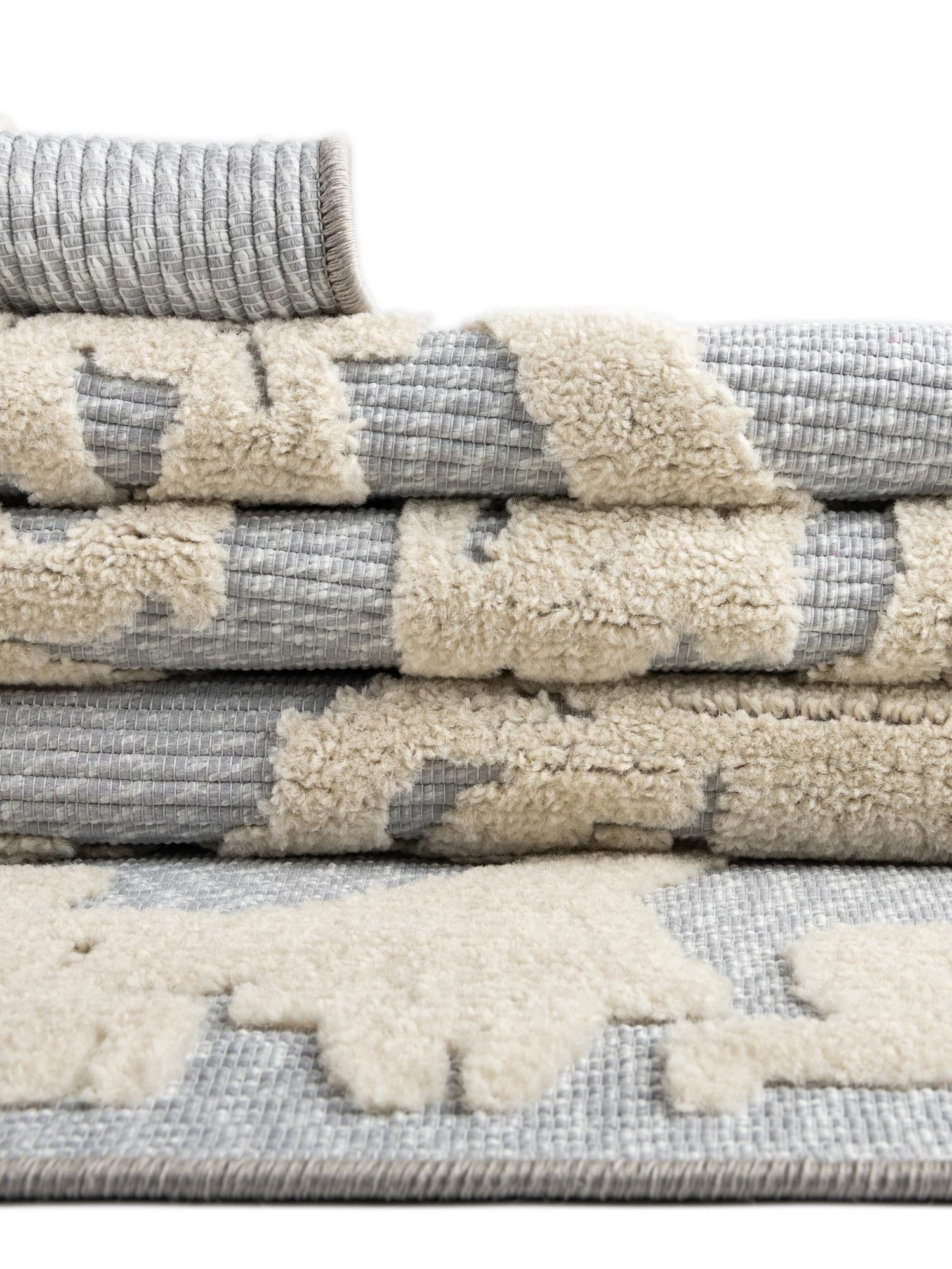 Gray 6' x 9' Aruba Outdoor Rectangle Area Rug Weather Resistant for Patio, Deck, Terrace, Balcony, Porch for Sale at Rug Engine