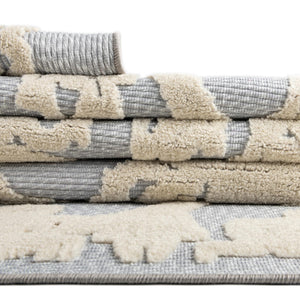 Gray 7' 10 x 7' 10 Aruba Outdoor Square Area Rug Weather Resistant for Patio, Deck, Terrace, Balcony, Porch for Sale at Rug Engine