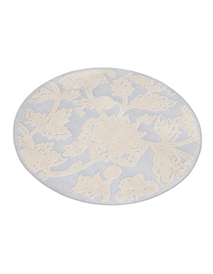 Gray 5' 3 x 5' 3 Aruba Outdoor Round Area Rug Weather Resistant for Patio, Deck, Terrace, Balcony, Porch for Sale at Rug Engine