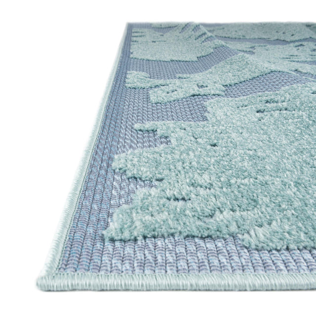 Navy Blue 7' 10 x 10' Aruba Outdoor Rectangle Area Rug Weather Resistant for Patio, Deck, Terrace, Balcony, Porch for Sale at Rug Engine