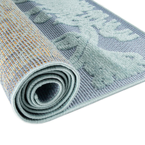Navy Blue 4' x 6' Aruba Outdoor Rectangle Area Rug Weather Resistant for Patio, Deck, Terrace, Balcony, Porch for Sale at Rug Engine
