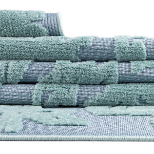 Navy Blue 7' 10 x 10' Aruba Outdoor Rectangle Area Rug Weather Resistant for Patio, Deck, Terrace, Balcony, Porch for Sale at Rug Engine