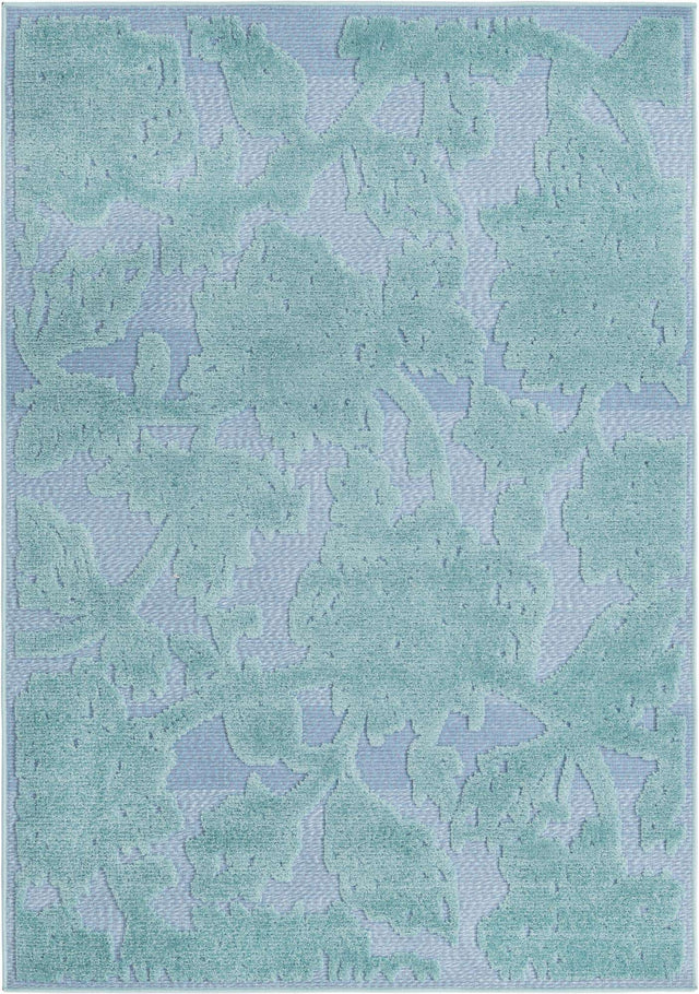 Navy Blue 4' x 6' Aruba Outdoor Rectangle Area Rug Weather Resistant for Patio, Deck, Terrace, Balcony, Porch for Sale at Rug Engine