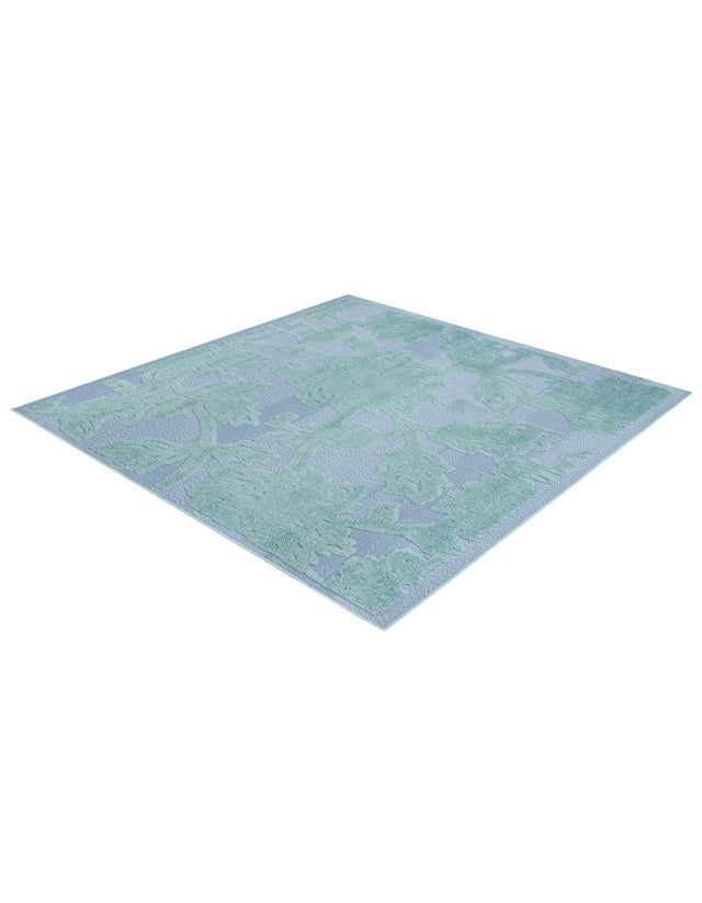 Navy Blue 5' 3 x 5' 3 Aruba Outdoor Square Area Rug Weather Resistant for Patio, Deck, Terrace, Balcony, Porch for Sale at Rug Engine