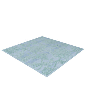 Navy Blue 7' 10 x 7' 10 Aruba Outdoor Square Area Rug Weather Resistant for Patio, Deck, Terrace, Balcony, Porch for Sale at Rug Engine