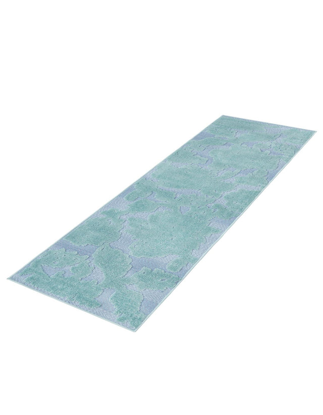 Navy Blue 2' x 8' Aruba Outdoor Runner Area Rug Weather Resistant for Patio, Deck, Terrace, Balcony, Porch for Sale at Rug Engine