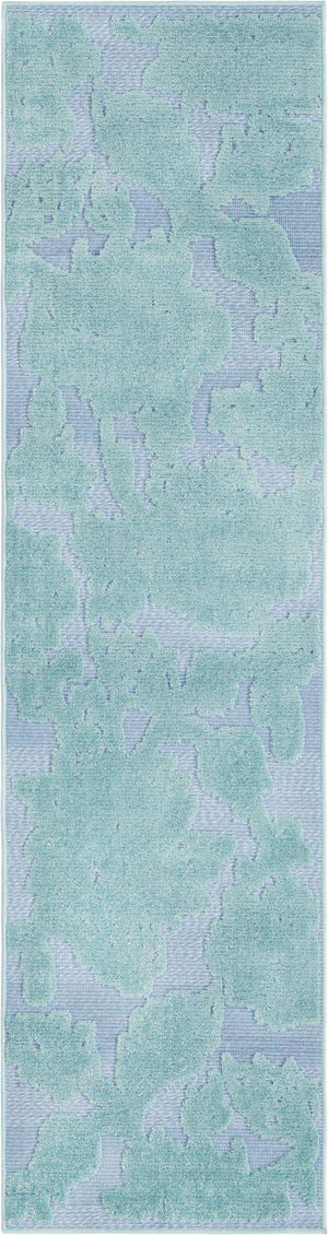 Navy Blue 2' x 8' Aruba Outdoor Runner Area Rug Weather Resistant for Patio, Deck, Terrace, Balcony, Porch for Sale at Rug Engine