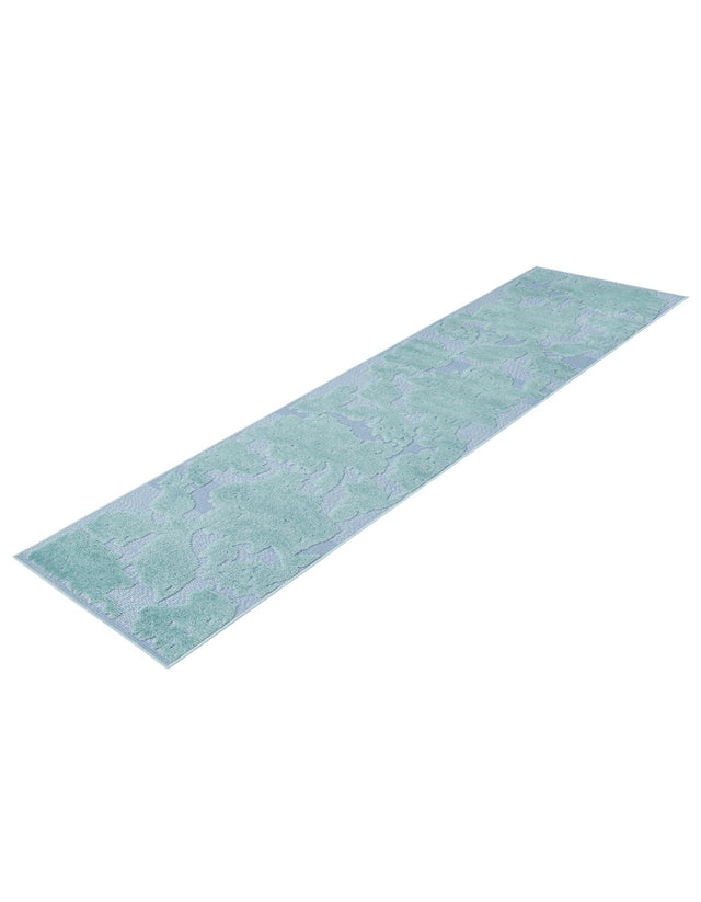 Navy Blue 2' x 10' Aruba Outdoor Runner Area Rug Weather Resistant for Patio, Deck, Terrace, Balcony, Porch for Sale at Rug Engine