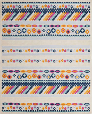 Gray 9' x 12' Aruba Outdoor Rectangle Area Rug Weather Resistant for Patio, Deck, Terrace, Balcony, Porch for Sale at Rug Engine