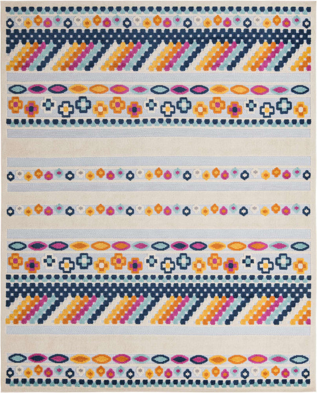 Gray 9' x 12' Aruba Outdoor Rectangle Area Rug Weather Resistant for Patio, Deck, Terrace, Balcony, Porch for Sale at Rug Engine