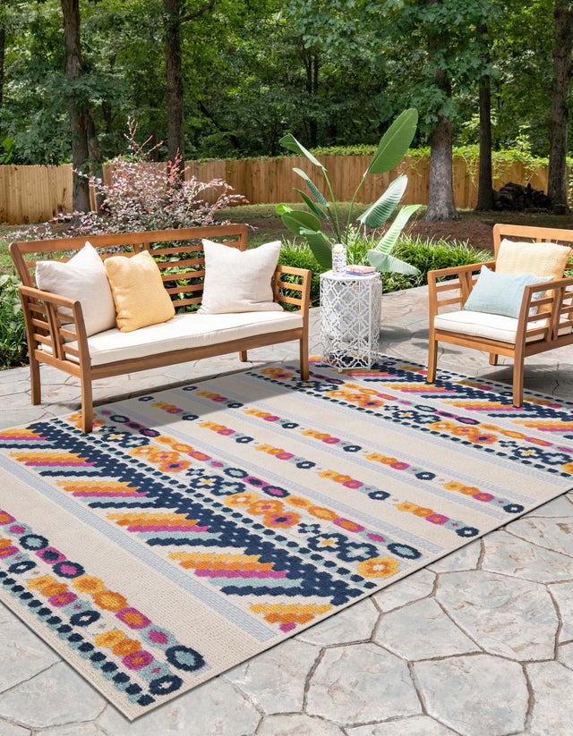 Gray 4' x 6' Aruba Outdoor Rectangle Area Rug Weather Resistant for Patio, Deck, Terrace, Balcony, Porch for Sale at Rug Engine