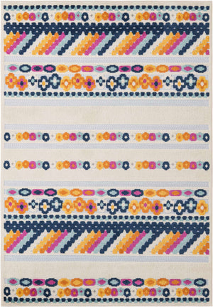 Gray 5' 3 x 8' Aruba Outdoor Rectangle Area Rug Weather Resistant for Patio, Deck, Terrace, Balcony, Porch for Sale at Rug Engine