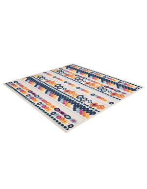 Gray 5' 3 x 5' 3 Aruba Outdoor Square Area Rug Weather Resistant for Patio, Deck, Terrace, Balcony, Porch for Sale at Rug Engine