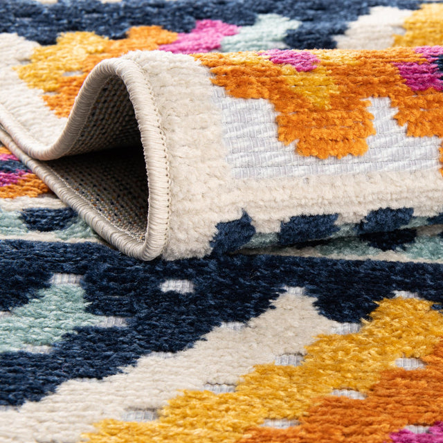 Gray 5' 3 x 5' 3 Aruba Outdoor Round Area Rug Weather Resistant for Patio, Deck, Terrace, Balcony, Porch for Sale at Rug Engine