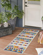 Gray 2' x 8' Aruba Outdoor Runner Area Rug Weather Resistant for Patio, Deck, Terrace, Balcony, Porch for Sale at Rug Engine