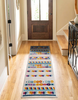Gray 2' x 8' Aruba Outdoor Runner Area Rug Weather Resistant for Patio, Deck, Terrace, Balcony, Porch for Sale at Rug Engine
