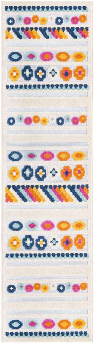 Gray 2' x 8' Aruba Outdoor Runner Area Rug Weather Resistant for Patio, Deck, Terrace, Balcony, Porch for Sale at Rug Engine