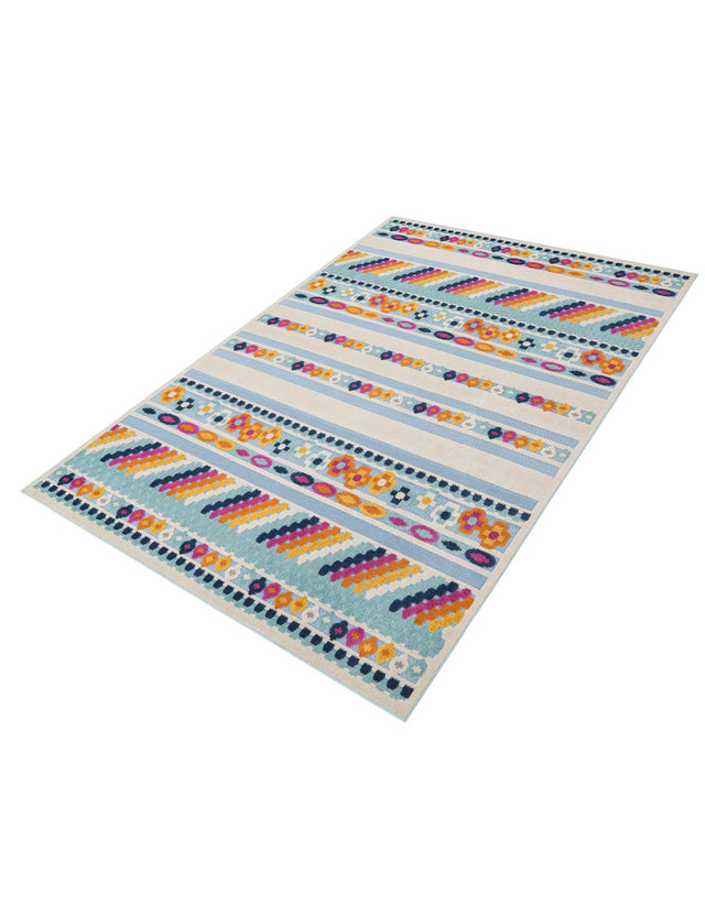 Blue 7' 10 x 10' Aruba Outdoor Rectangle Area Rug Weather Resistant for Patio, Deck, Terrace, Balcony, Porch for Sale at Rug Engine