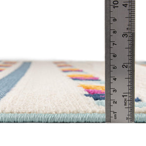 Blue 9' x 12' Aruba Outdoor Rectangle Area Rug Weather Resistant for Patio, Deck, Terrace, Balcony, Porch for Sale at Rug Engine