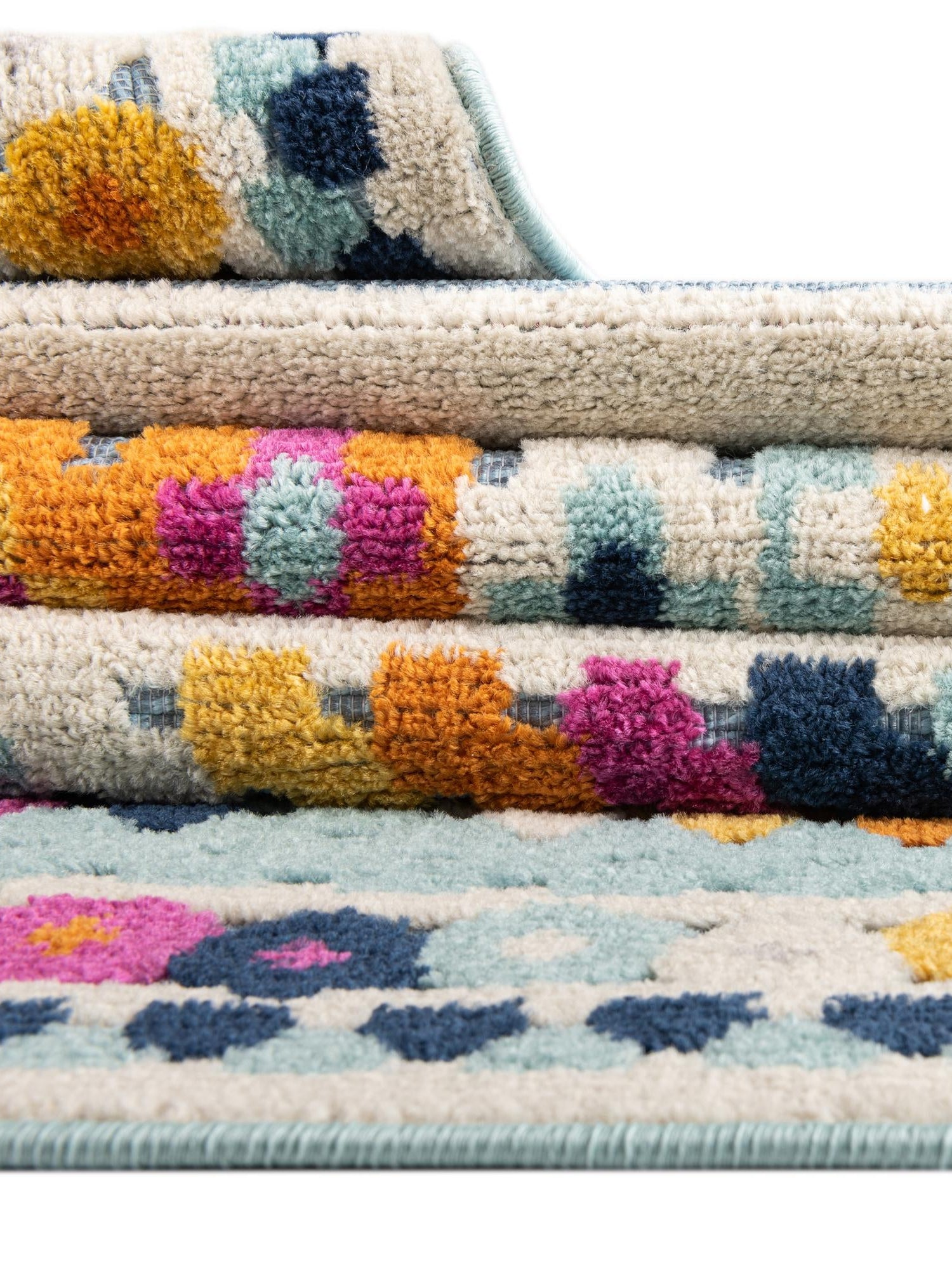 Blue 7' x 10' Aruba Outdoor Rectangle Area Rug Weather Resistant for Patio, Deck, Terrace, Balcony, Porch for Sale at Rug Engine