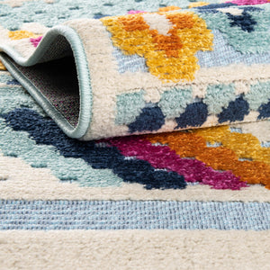 Blue 5' 3 x 5' 3 Aruba Outdoor Square Area Rug Weather Resistant for Patio, Deck, Terrace, Balcony, Porch for Sale at Rug Engine