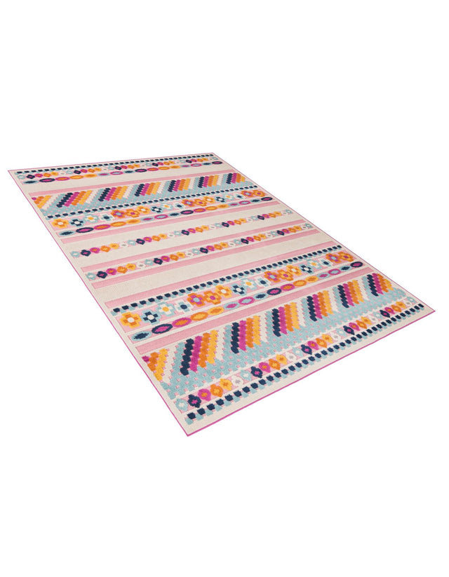 Pink 7' 10 x 10' Aruba Outdoor Rectangle Area Rug Weather Resistant for Patio, Deck, Terrace, Balcony, Porch for Sale at Rug Engine