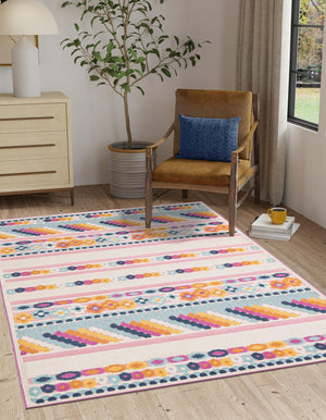 Pink 2' x 3' Aruba Outdoor Rectangle Area Rug Weather Resistant for Patio, Deck, Terrace, Balcony, Porch for Sale at Rug Engine
