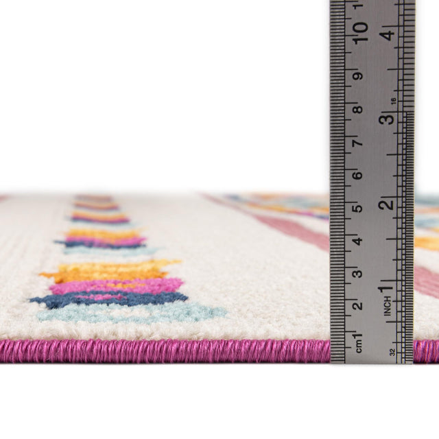 Pink 2' x 3' Aruba Outdoor Rectangle Area Rug Weather Resistant for Patio, Deck, Terrace, Balcony, Porch for Sale at Rug Engine