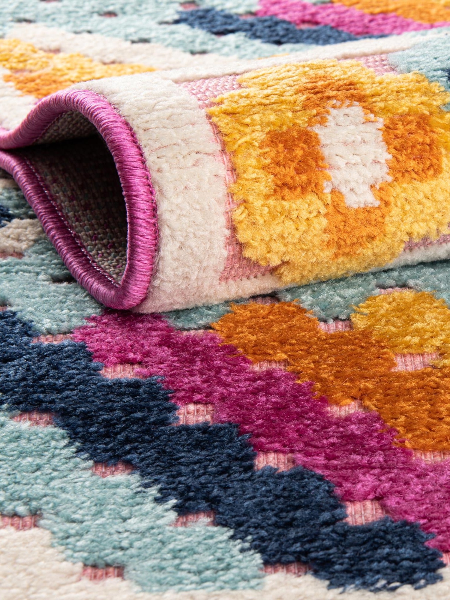Pink 7' 10 x 10' Aruba Outdoor Rectangle Area Rug Weather Resistant for Patio, Deck, Terrace, Balcony, Porch for Sale at Rug Engine