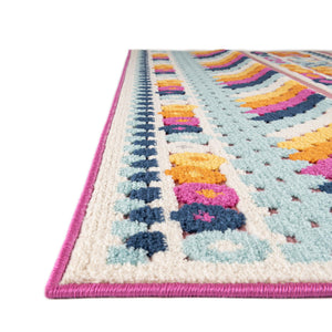 Pink 2' x 3' Aruba Outdoor Rectangle Area Rug Weather Resistant for Patio, Deck, Terrace, Balcony, Porch for Sale at Rug Engine