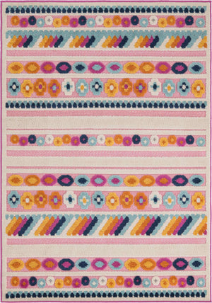 Pink 4' x 6' Aruba Outdoor Rectangle Area Rug Weather Resistant for Patio, Deck, Terrace, Balcony, Porch for Sale at Rug Engine