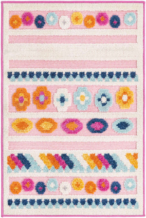 Pink 2' x 3' Aruba Outdoor Rectangle Area Rug Weather Resistant for Patio, Deck, Terrace, Balcony, Porch for Sale at Rug Engine
