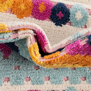 Pink 2' x 10' Aruba Outdoor Runner Area Rug Weather Resistant for Patio, Deck, Terrace, Balcony, Porch for Sale at Rug Engine