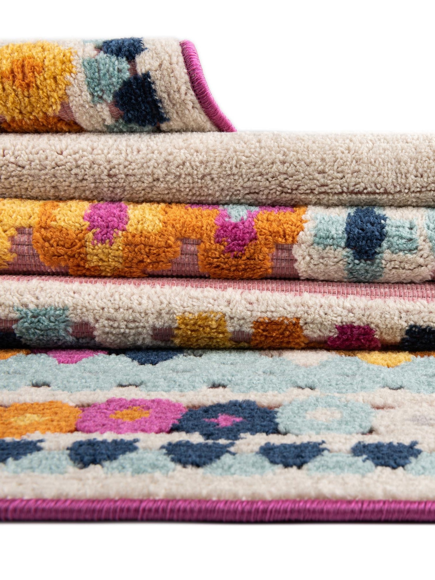Pink 2' x 6' Aruba Outdoor Runner Area Rug Weather Resistant for Patio, Deck, Terrace, Balcony, Porch for Sale at Rug Engine