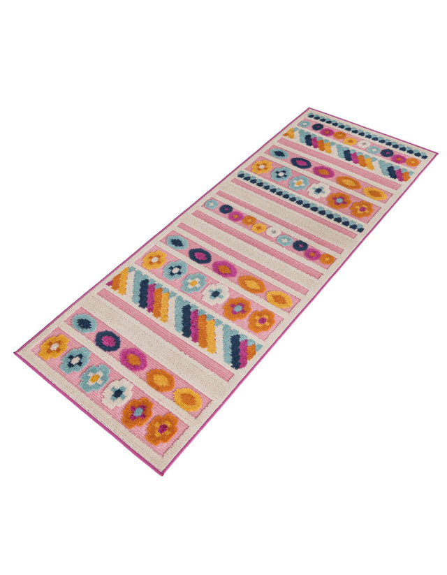 Pink 2' x 6' Aruba Outdoor Runner Area Rug Weather Resistant for Patio, Deck, Terrace, Balcony, Porch for Sale at Rug Engine