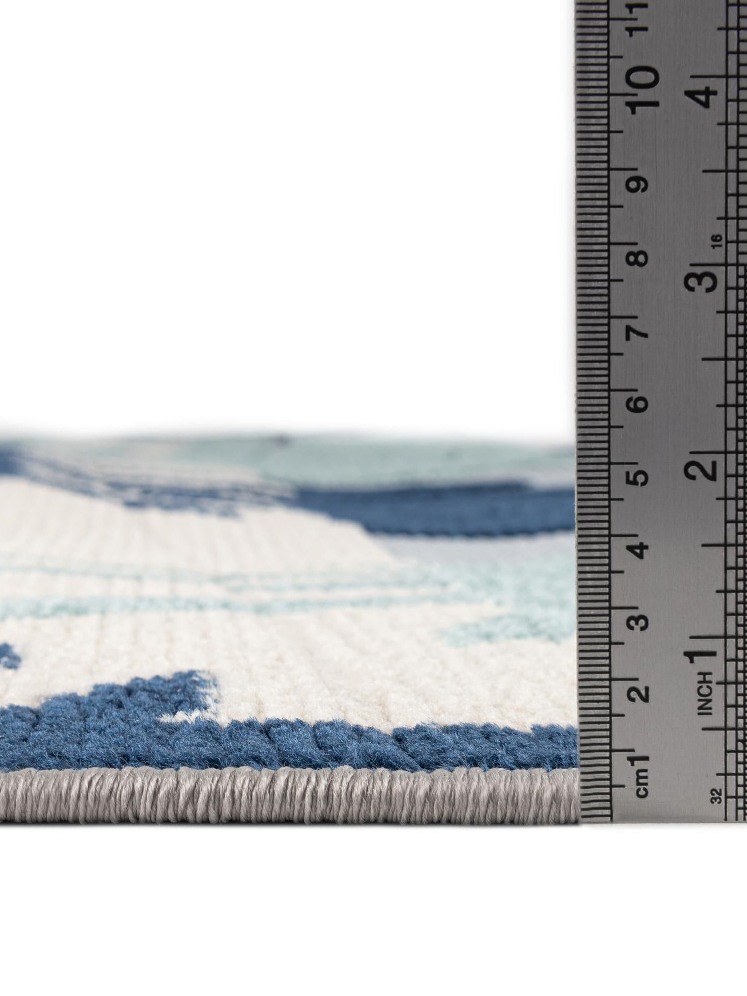 Gray Blue 5' 3 x 8' Aruba Outdoor Rectangle Area Rug Weather Resistant for Patio, Deck, Terrace, Balcony, Porch for Sale at Rug Engine