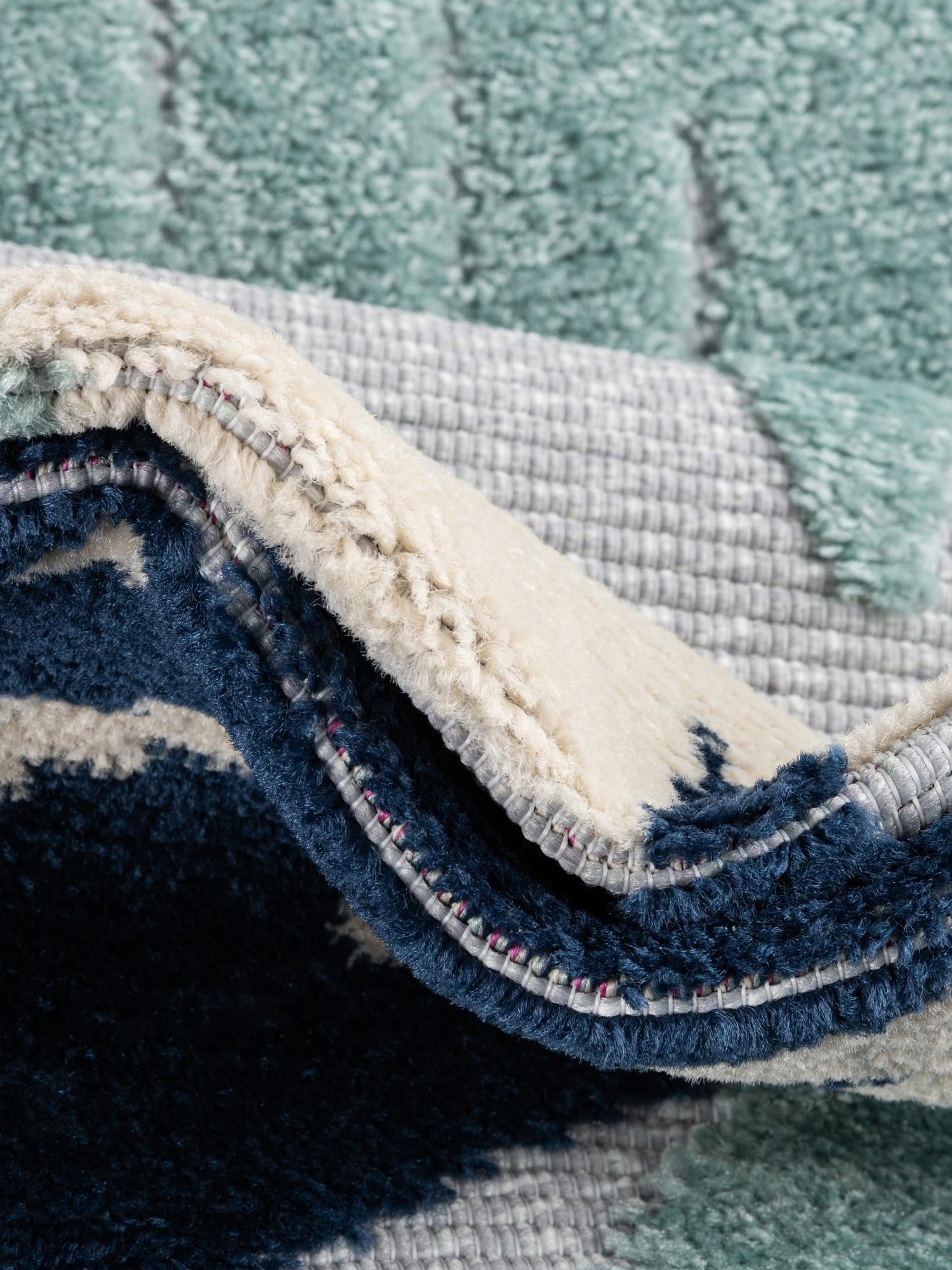 Gray Blue 9' x 12' Aruba Outdoor Rectangle Area Rug Weather Resistant for Patio, Deck, Terrace, Balcony, Porch for Sale at Rug Engine