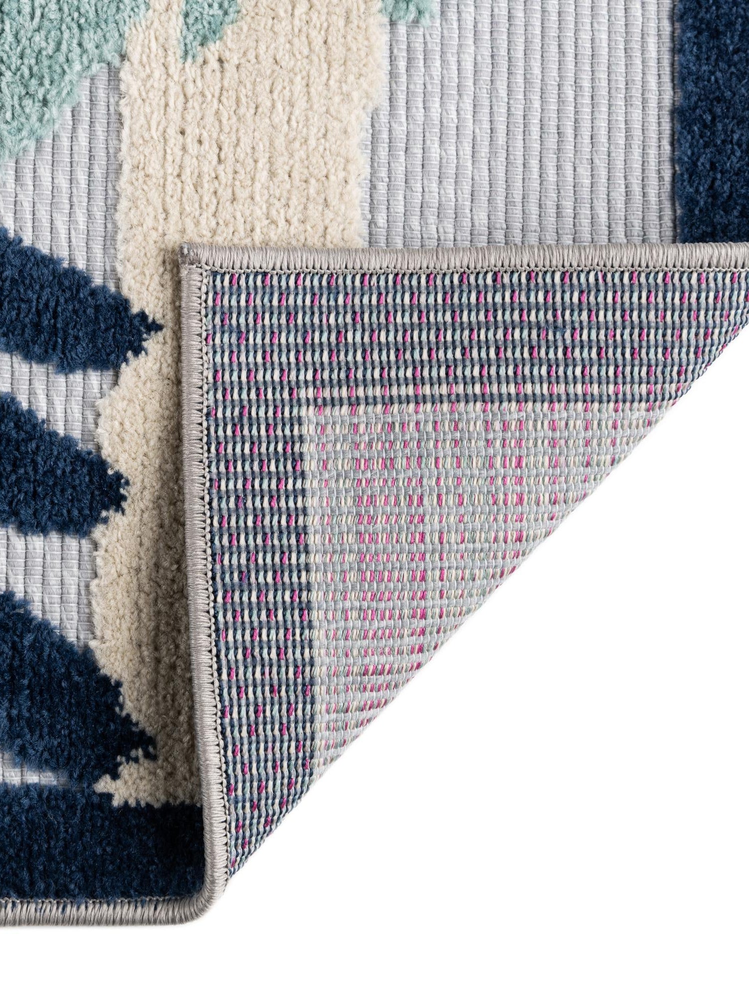 Gray Blue 5' 3 x 8' Aruba Outdoor Rectangle Area Rug Weather Resistant for Patio, Deck, Terrace, Balcony, Porch for Sale at Rug Engine