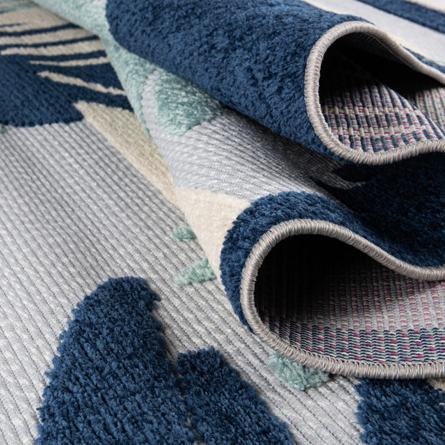 Gray Blue 4' x 6' Aruba Outdoor Rectangle Area Rug Weather Resistant for Patio, Deck, Terrace, Balcony, Porch for Sale at Rug Engine