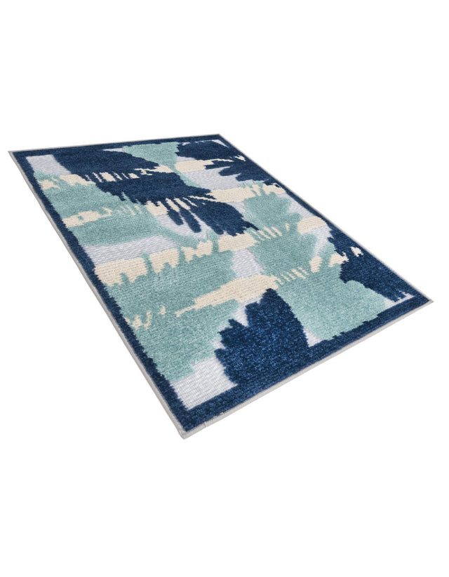 Gray Blue 2' x 3' Aruba Outdoor Rectangle Area Rug Weather Resistant for Patio, Deck, Terrace, Balcony, Porch for Sale at Rug Engine