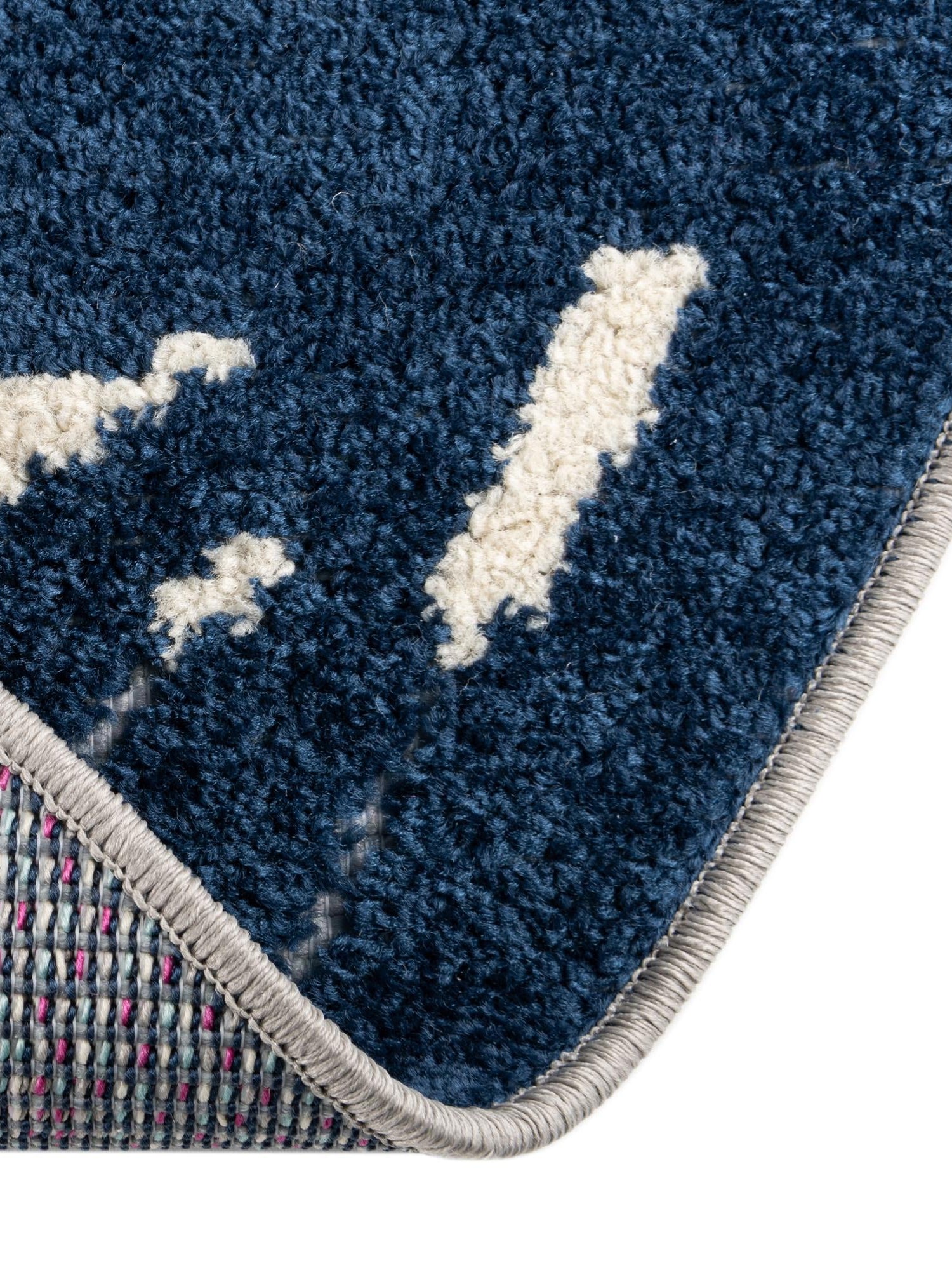 Gray Blue 3' 3 x 3' 3 Aruba Outdoor Round Area Rug Weather Resistant for Patio, Deck, Terrace, Balcony, Porch for Sale at Rug Engine