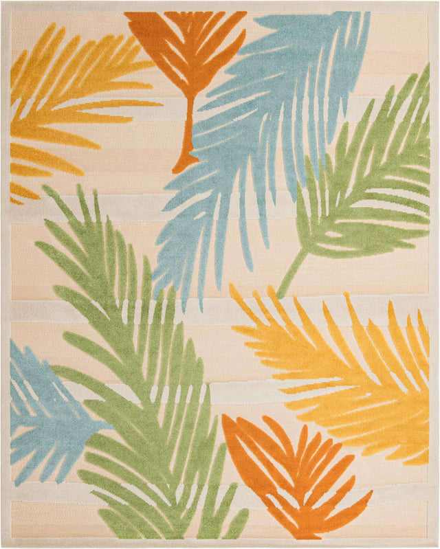 Beige 9' x 12' Aruba Outdoor Rectangle Area Rug Weather Resistant for Patio, Deck, Terrace, Balcony, Porch for Sale at Rug Engine