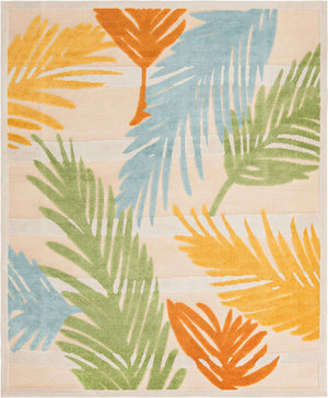 Beige 7' 10 x 10' Aruba Outdoor Rectangle Area Rug Weather Resistant for Patio, Deck, Terrace, Balcony, Porch for Sale at Rug Engine