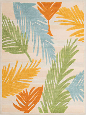 Beige 7' x 10' Aruba Outdoor Rectangle Area Rug Weather Resistant for Patio, Deck, Terrace, Balcony, Porch for Sale at Rug Engine