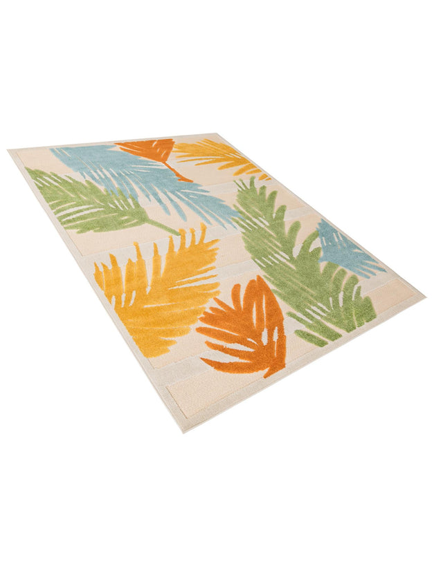 Beige 6' x 9' Aruba Outdoor Rectangle Area Rug Weather Resistant for Patio, Deck, Terrace, Balcony, Porch for Sale at Rug Engine