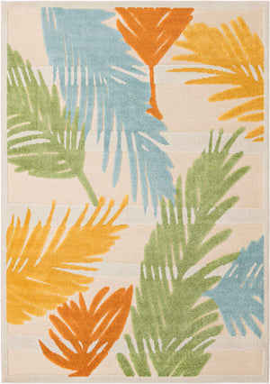Beige 6' x 9' Aruba Outdoor Rectangle Area Rug Weather Resistant for Patio, Deck, Terrace, Balcony, Porch for Sale at Rug Engine