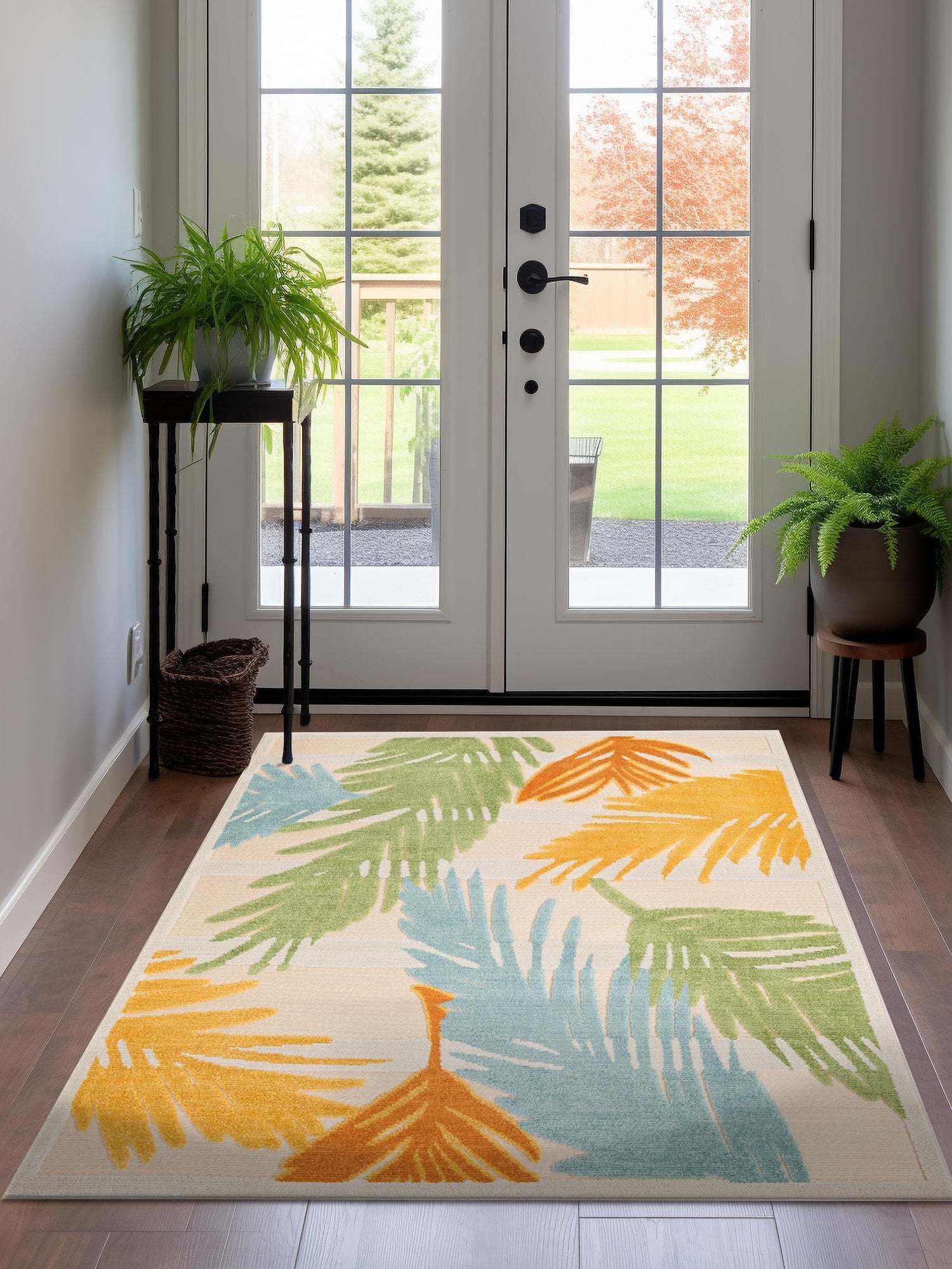 Beige 4' x 6' Aruba Outdoor Rectangle Area Rug Weather Resistant for Patio, Deck, Terrace, Balcony, Porch for Sale at Rug Engine