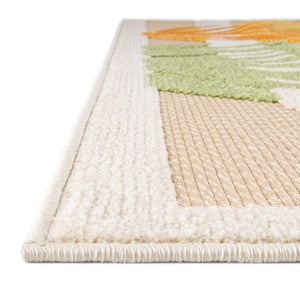 Beige 6' x 9' Aruba Outdoor Rectangle Area Rug Weather Resistant for Patio, Deck, Terrace, Balcony, Porch for Sale at Rug Engine
