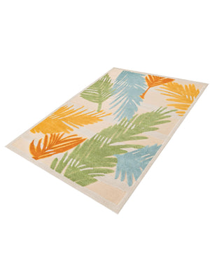 Beige 5' 3 x 8' Aruba Outdoor Rectangle Area Rug Weather Resistant for Patio, Deck, Terrace, Balcony, Porch for Sale at Rug Engine