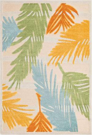 Beige 5' 3 x 8' Aruba Outdoor Rectangle Area Rug Weather Resistant for Patio, Deck, Terrace, Balcony, Porch for Sale at Rug Engine
